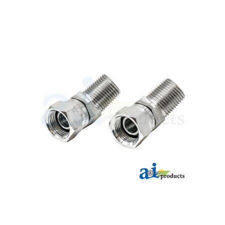 A & I Products 45 Female NPT Swivel X Male NPT Adapter 3.75 x4 x2 A-43B11